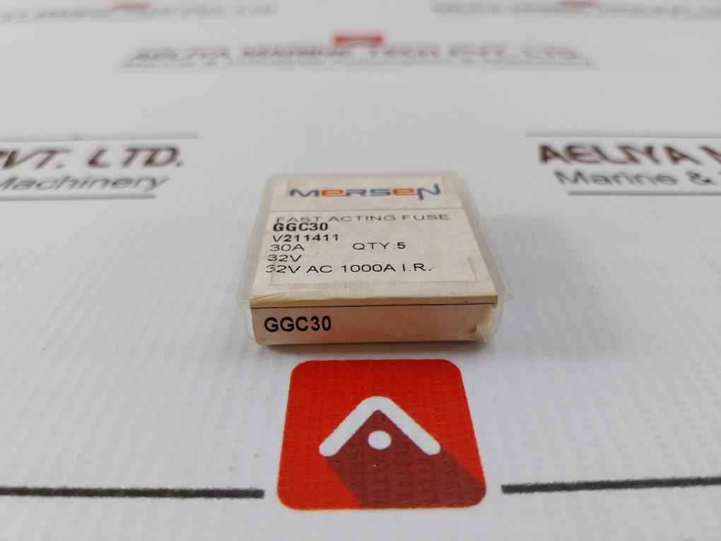 Lot Of 10X Mersen Ggc30 Fast Acting Fuse 30A 32V Ac 1000A I.R.