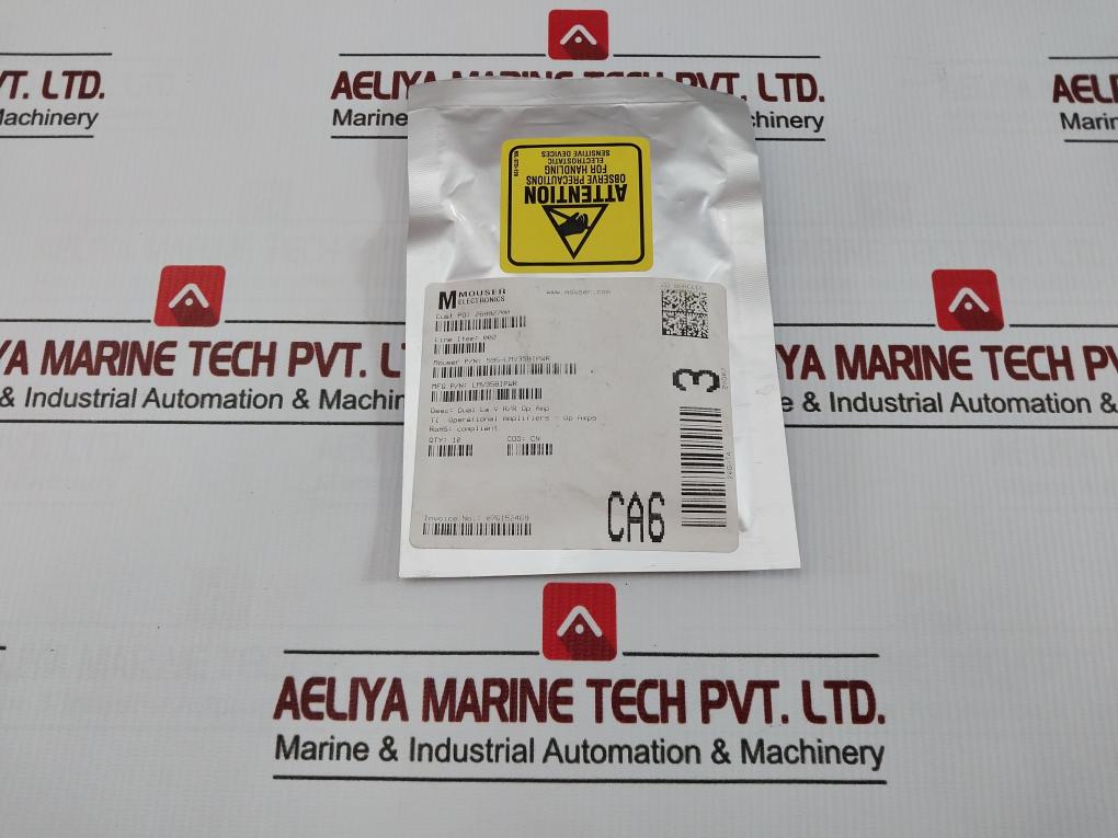 Lot Of 10X Mouser Operational Amplifier 595-lmv358Ipwr