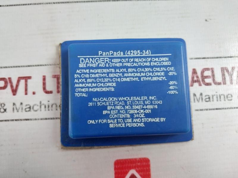 Lot Of 10X Nu-Calgon 4295-34 Pan Pads 3/4 Oz Ammonium Chloride