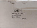Lot of 10X O/E/N 37-9900-200 Relay Socket