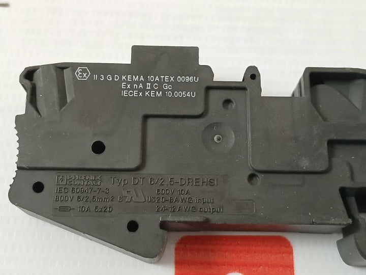 Lot of 10X PHOENIX CONTACT DT 6/2,5-DREHSI Fuse Modular Terminal Block
