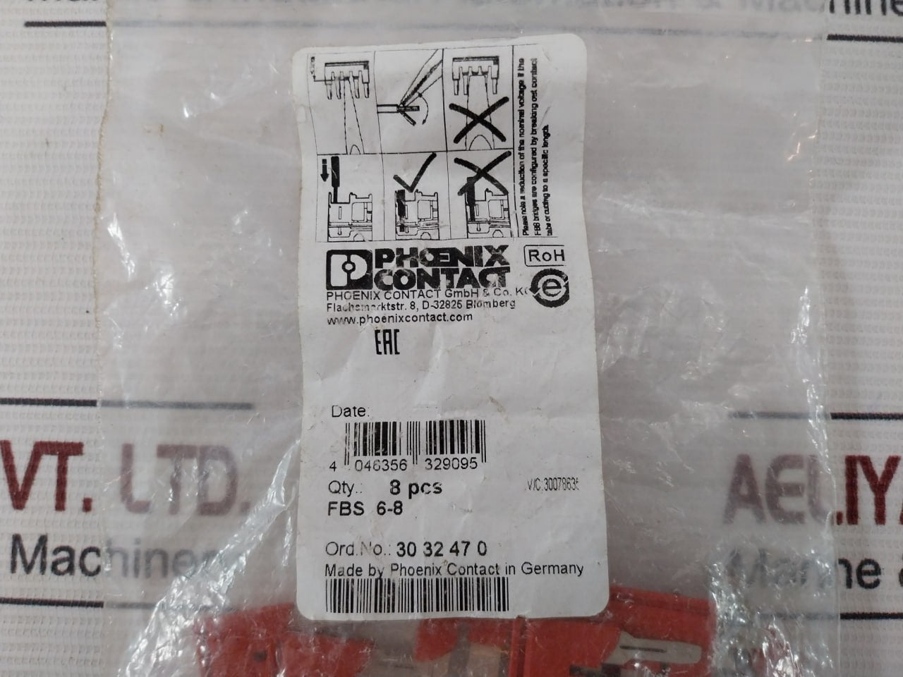 Lot Of 10X Phoenix Contact Fbs 6-8 Plug-in Bridge 3032470