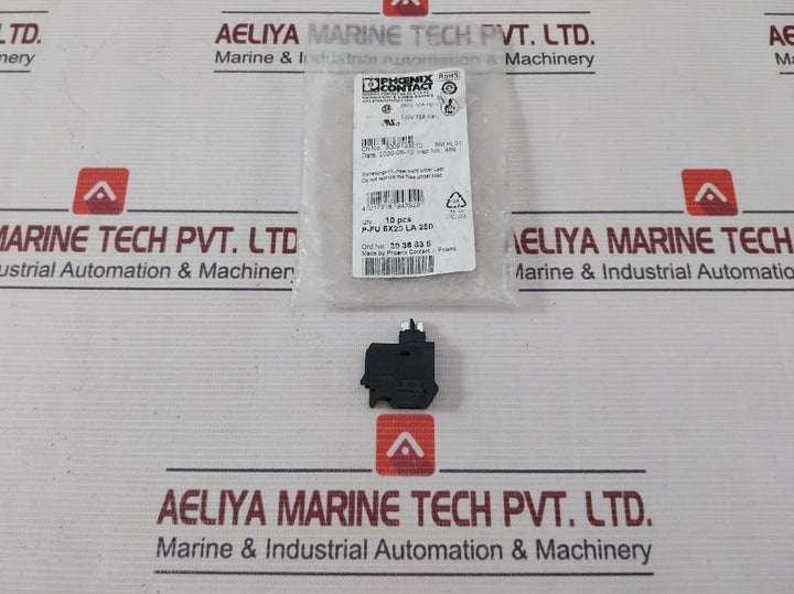 Lot of 10X PHOENIX CONTACT P-FU 5X20 LA 250 Fuse Plug 250V/300V 10A