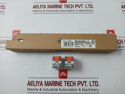 Lot Of 10X Power Relay 250 Vac 60Hz Weidmuller Rcm370730