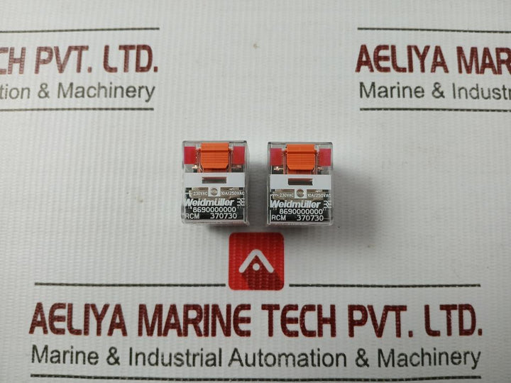 Lot Of 10X Power Relay 250 Vac 60Hz Weidmuller Rcm370730