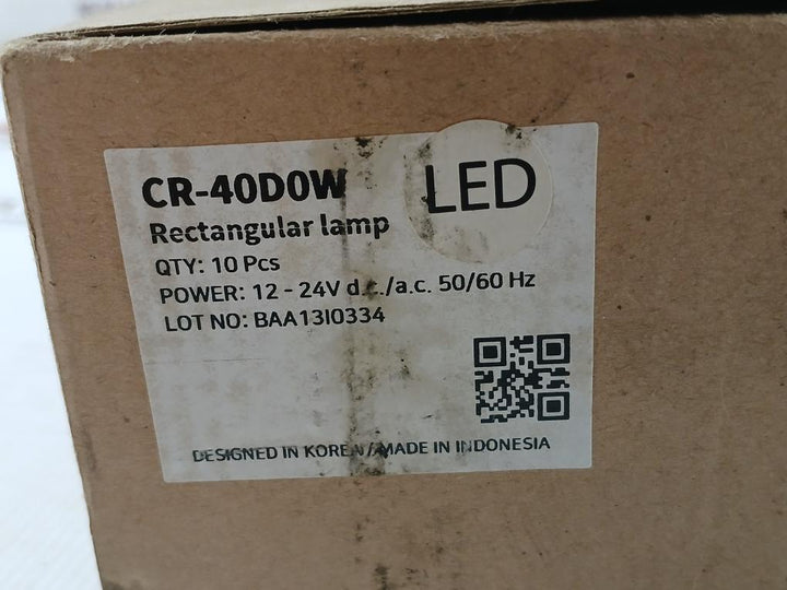 Lot Of 10X Rectangular Lamp 12-24V D.C/A.C Part No Cr40-d0W Hanyoung Nux