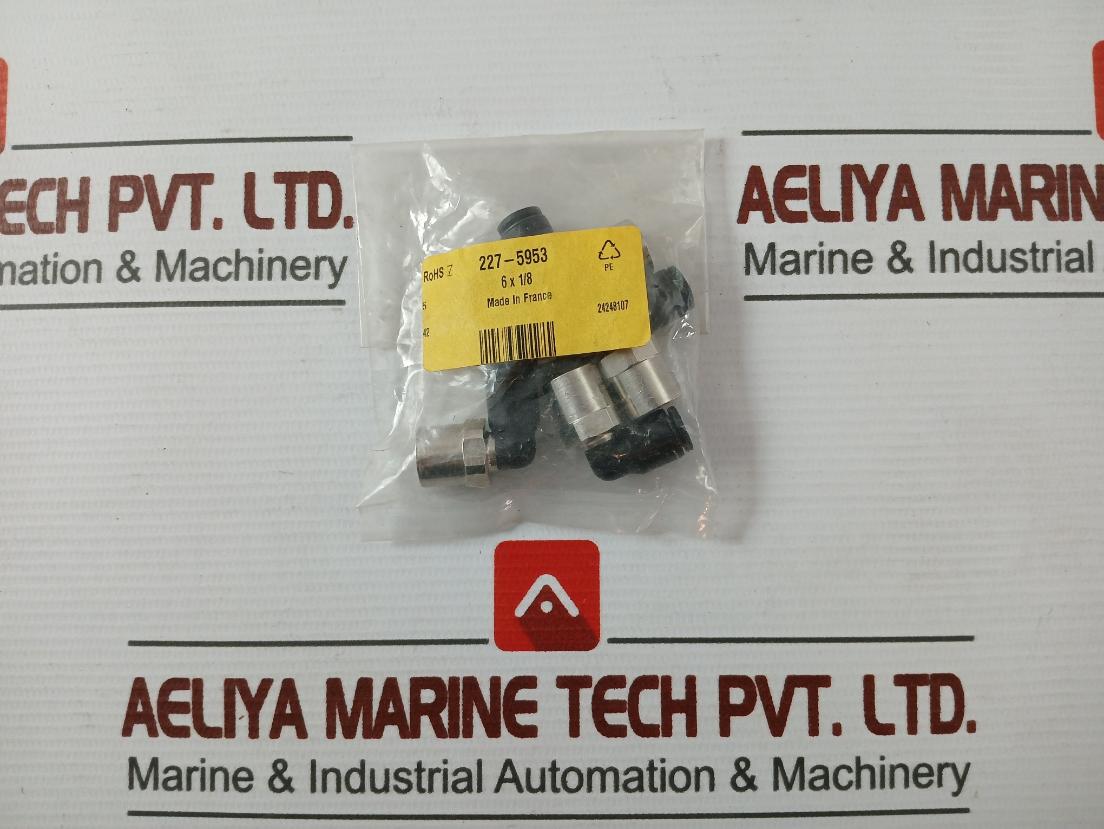 Lot of 10X RS 227-5953 Elbow Threaded Adaptor 6 X 1/8