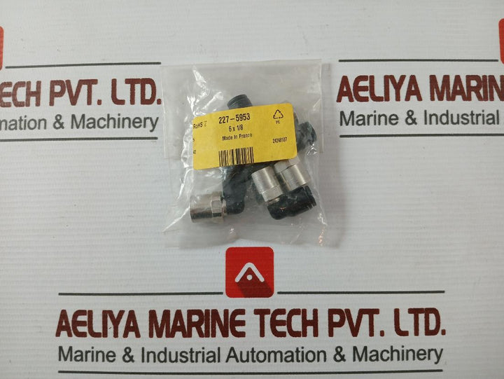 Lot of 10X RS 227-5953 Elbow Threaded Adaptor 6 X 1/8