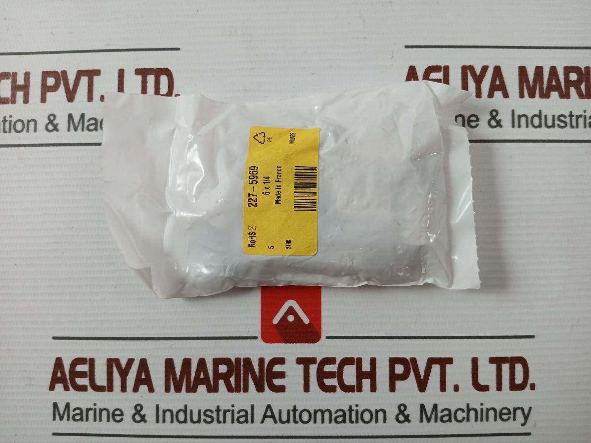 Lot Of 10X Rs 227-5969 Pneumatic Push-to-connect Fitting 6Mm 1/4 Inch