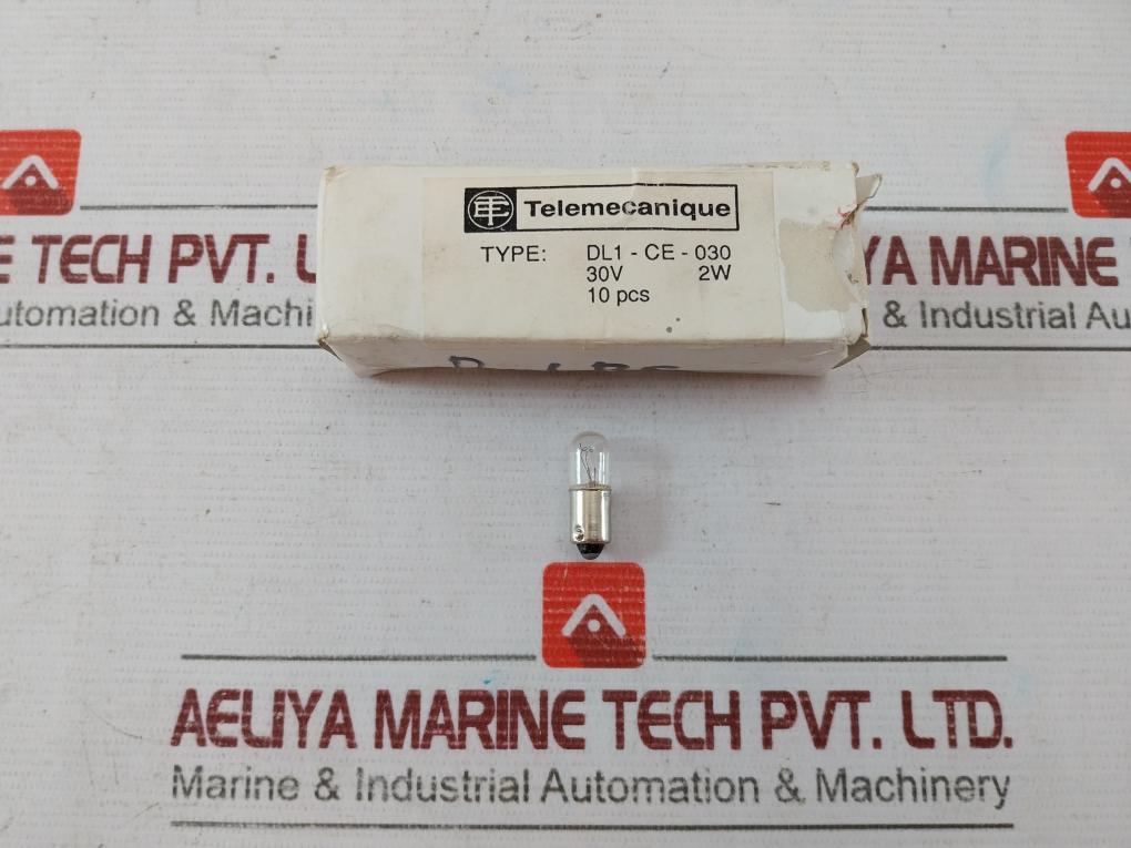 Lot Of 10X Schneider Electric Dl1-ce-030 Bulb With Base 30V 2W