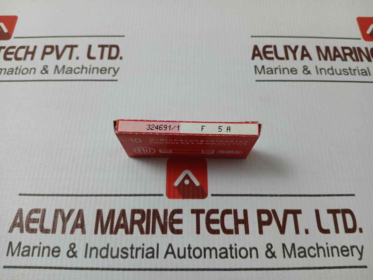 Lot Of 10X Siba 189020 Fuse 500V Ac 5A 6.3 Mm × 32 Mm