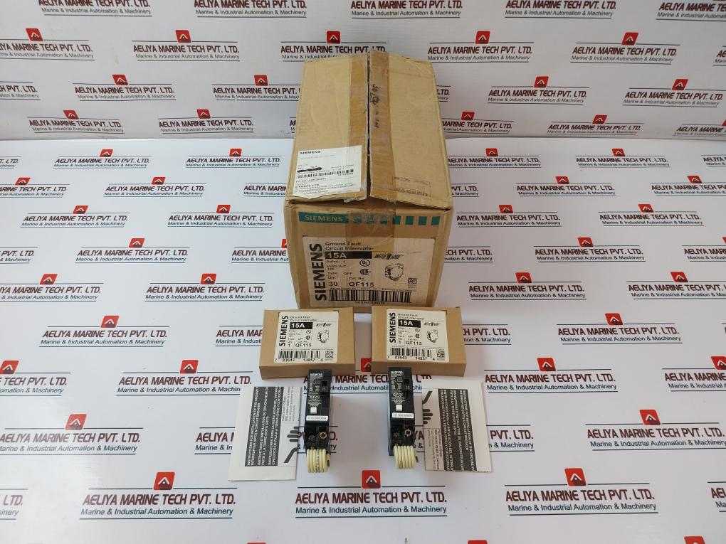 Lot Of 10X Siemens Qf115 Ground Fault Circuit Breaker 1 Pole 15A 10Ka 120- 60Hz