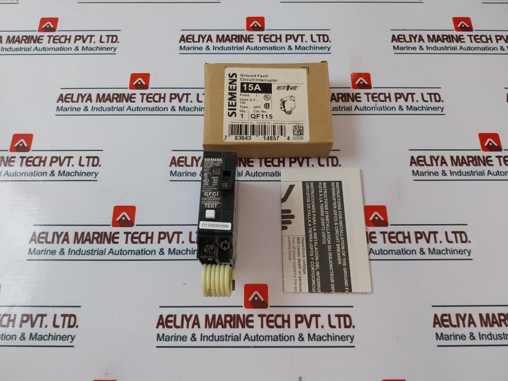 Lot Of 10X Siemens Qf115 Ground Fault Circuit Breaker 1 Pole 15A 10Ka 120- 60Hz