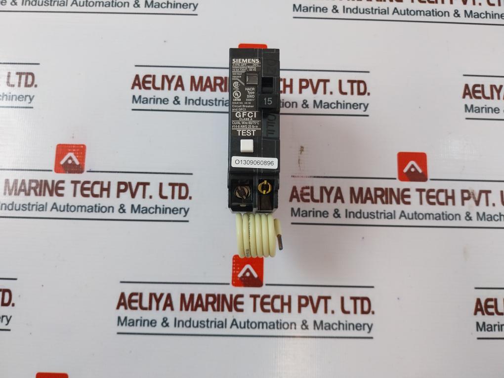 Lot Of 10X Siemens Qf115 Ground Fault Circuit Breaker 1 Pole 15A 10Ka 120- 60Hz