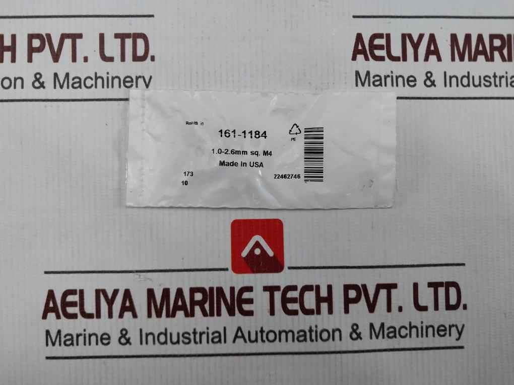 Lot Of 10X Te Connectivity 161-1184 Uninsulated Ring Terminal 1.0-2.6Mm Sq.M4