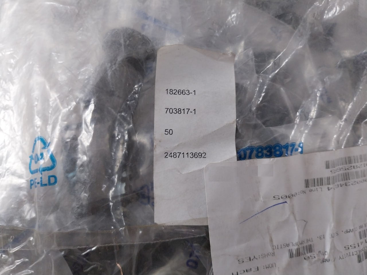 Lot Of 10X Te Connectivity 182663-1 Circular Cable Clamp Connector Ct444 Size 13