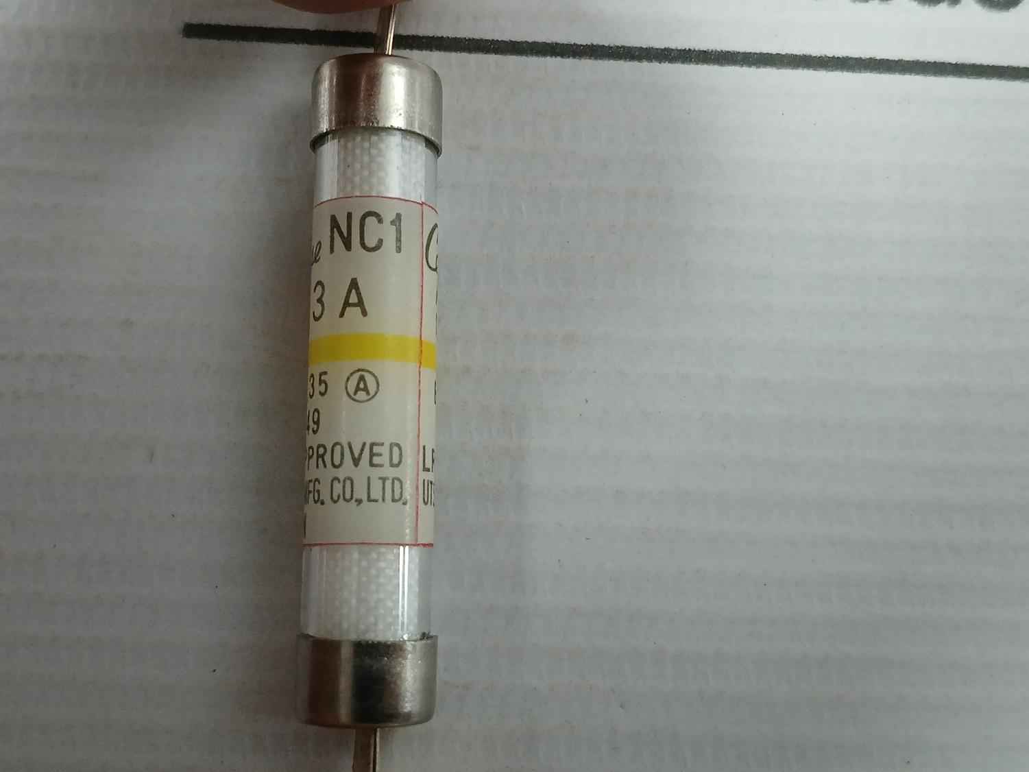 Lot Of 10X Utsunomiya Electric Nc1 Cello-lite Fuse Bc. 20Ka•Ff.1.35