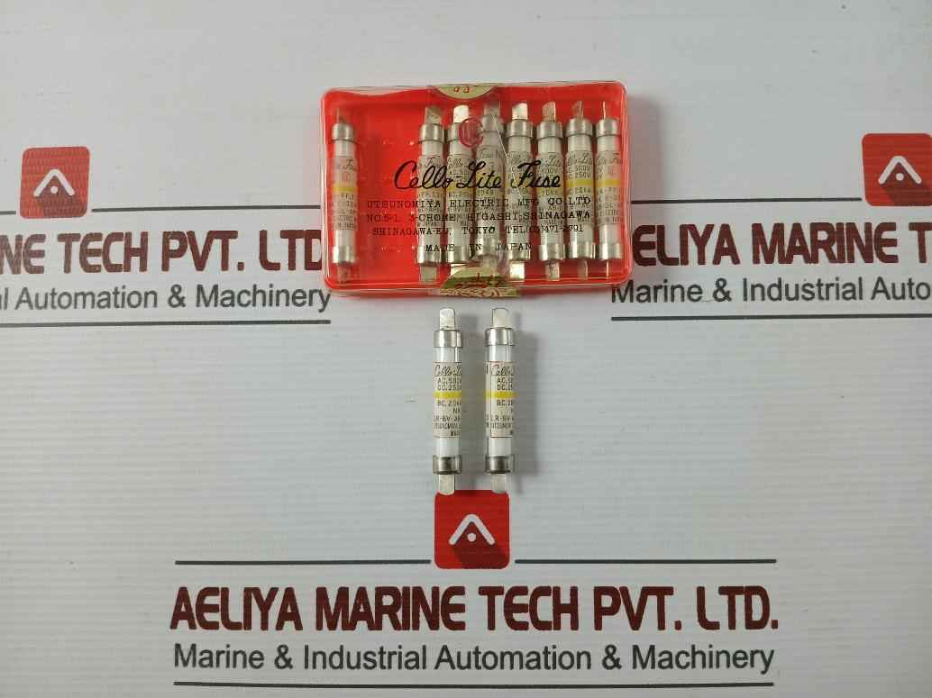 Lot Of 10X Utsunomiya Electric Nc1 Cello-lite Fuse Bc. 20Ka•Ff.1.35