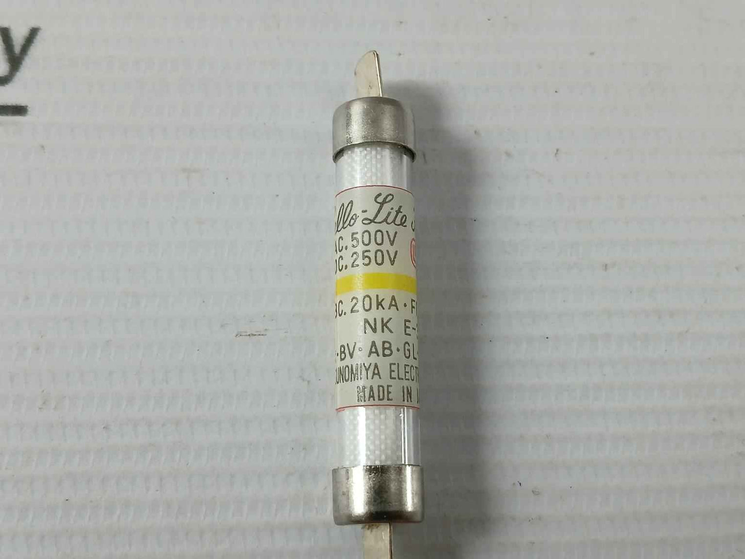 Lot Of 10X Utsunomiya Electric Nc1 Cello-lite Fuse Bc. 20Ka•Ff.1.35