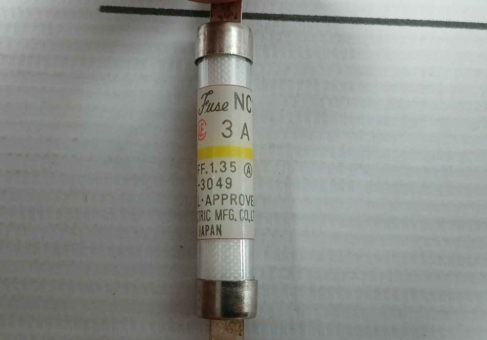 Lot Of 10X Utsunomiya Electric Nc1 Cello-lite Fuse Bc. 20Ka•Ff.1.35