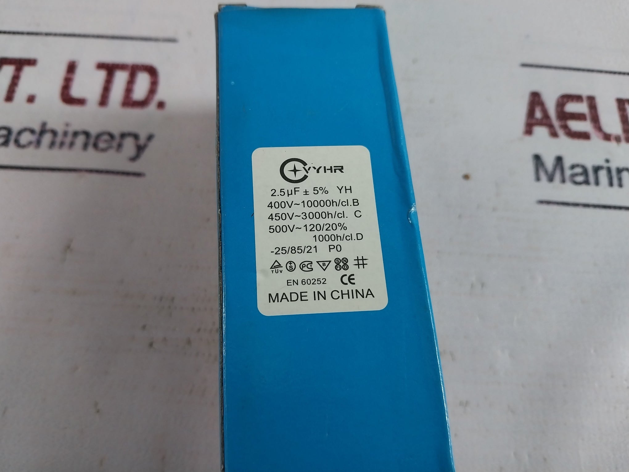Lot of 10X VYHR 2.5 ?F ±5% YHR Motor Capacitor 450VAC