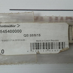 Lot of 10X WEIDMULLER 0545400000 Cross-Connector For Terminal Block QB 58/8/15