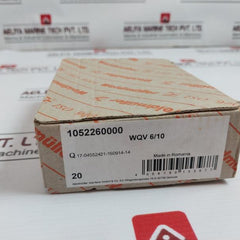 Lot of 10X WEIDMULLER 1052260000 Terminal Block WQV 6/10 Q17-04552421-160914-14