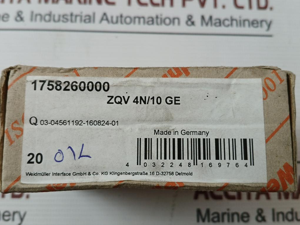 Lot of 10X WEIDMULLER 1758260000 Cross-connector for Terminal Block ZQV 4N/10 GE