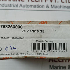 Lot of 10X WEIDMULLER 1758260000 Cross-connector for Terminal Block ZQV 4N/10 GE