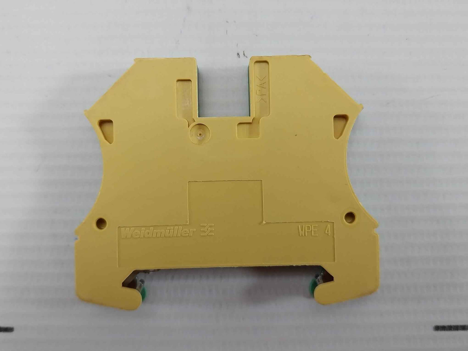 Lot Of 10X Weidmuller Protective Earth Terminal Block Wpe 4