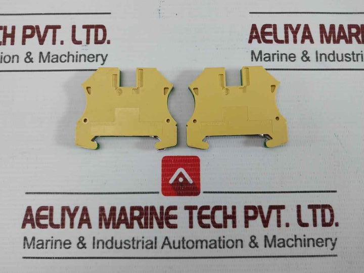 Lot Of 10X Weidmuller Protective Earth Terminal Block Wpe 4
