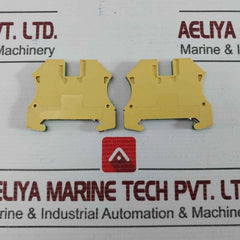Lot Of 10X Weidmuller Protective Earth Terminal Block Wpe 4