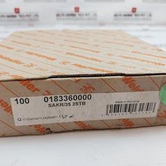 Lot Of 100X Weidmuller Sakr/35 2Stb Din Rail Mount Terminal Block