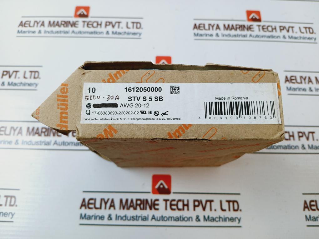 Lot Of 10X Weidmuller Stv S 5 Sb Relay 500V-30A