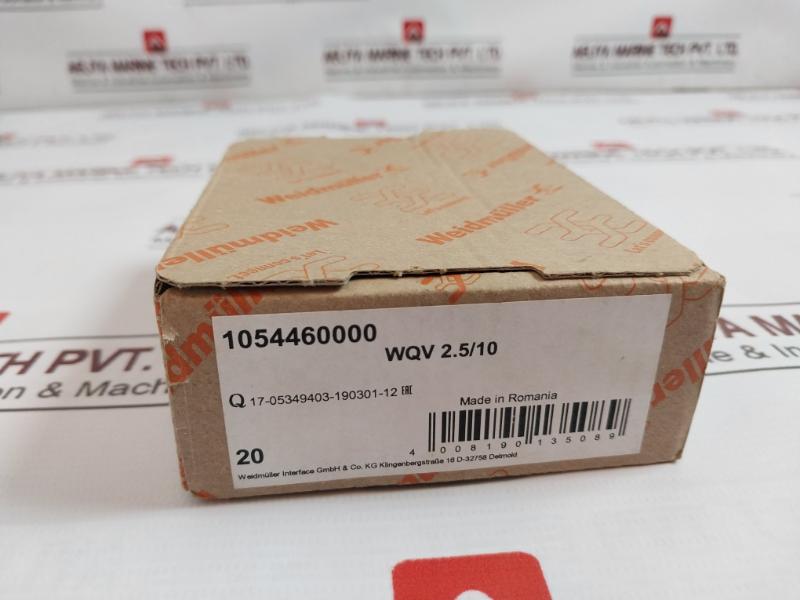 Lot Of 10X Weidmuller Wqv 2.5/10 1054460000 Cross-connector Terminal 10 Poles