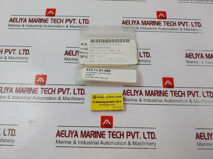 Lot of 10X Wickmann-werke 250V Cylindrical Insert Fuse 5 X 25 Mm Din 41576