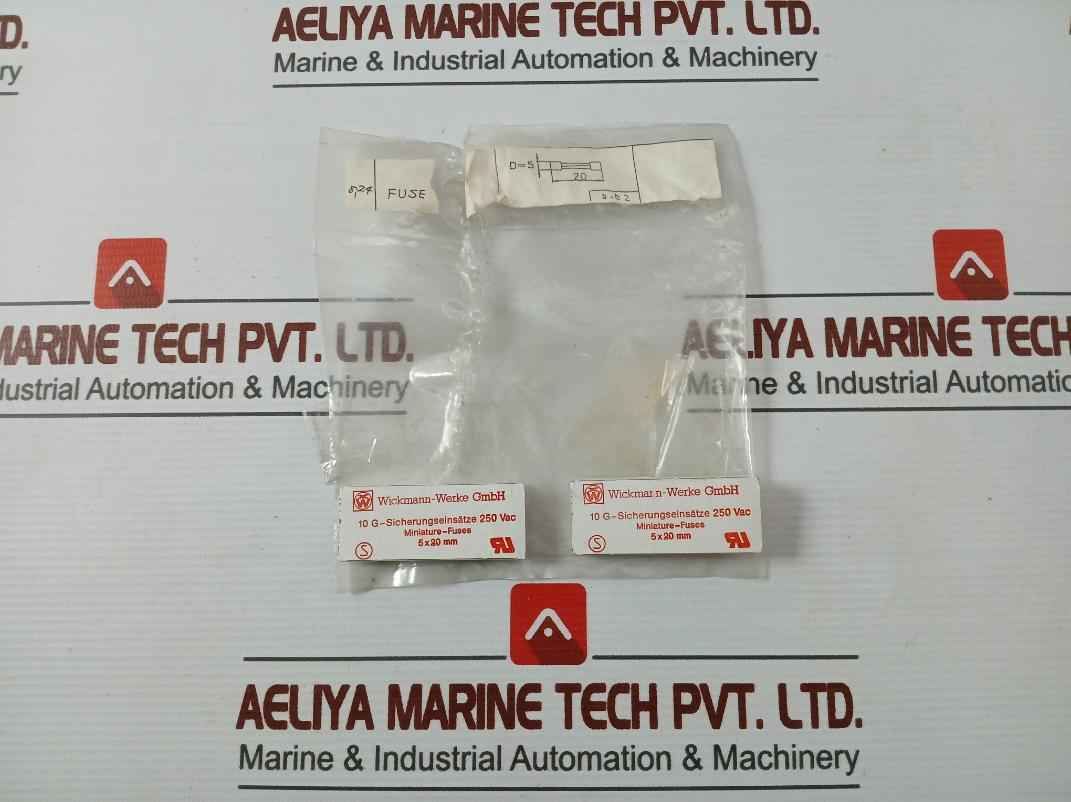 Lot Of 10X Wickmann 5X20 Mm Miniature-fuse 250 Vac 2A F2L250V D5