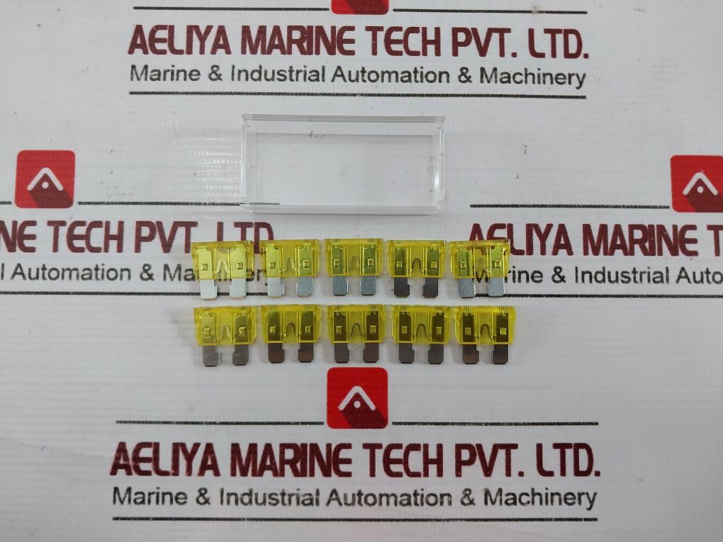 Lot Of 10X Zeeman Ats Standard Plug-in Fuse Yellow 20A Rs-220-0842