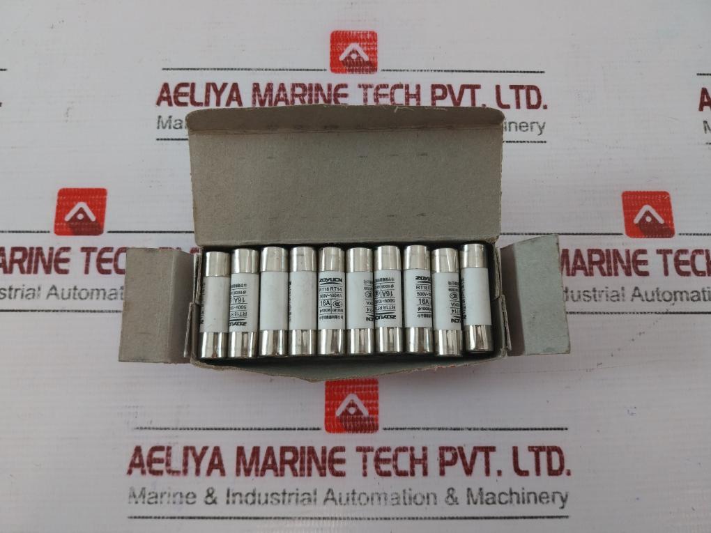 Lot of 10X Zhongyu RT18 RT14 Ceramic Fuse 16A 500V~100kA
