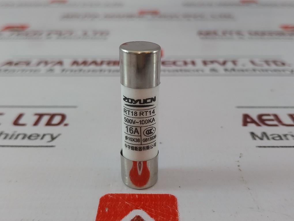 Lot of 10X Zhongyu RT18 RT14 Ceramic Fuse 16A 500V~100kA