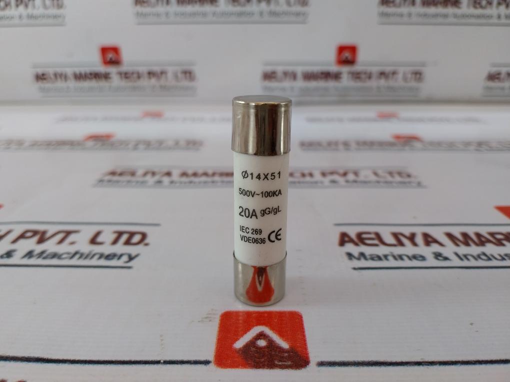 Lot Of 10x 20a Gg/gl Ceramic Cartridge Fuse Iec 269 500v Ac 100ka Vde 0636