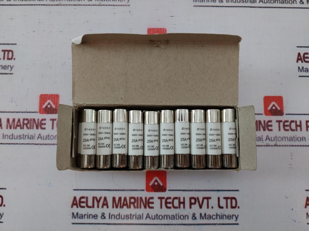 Lot Of 10x 25a Gg/gl Diazed Fuse Iec 269 500v Ac 100ka