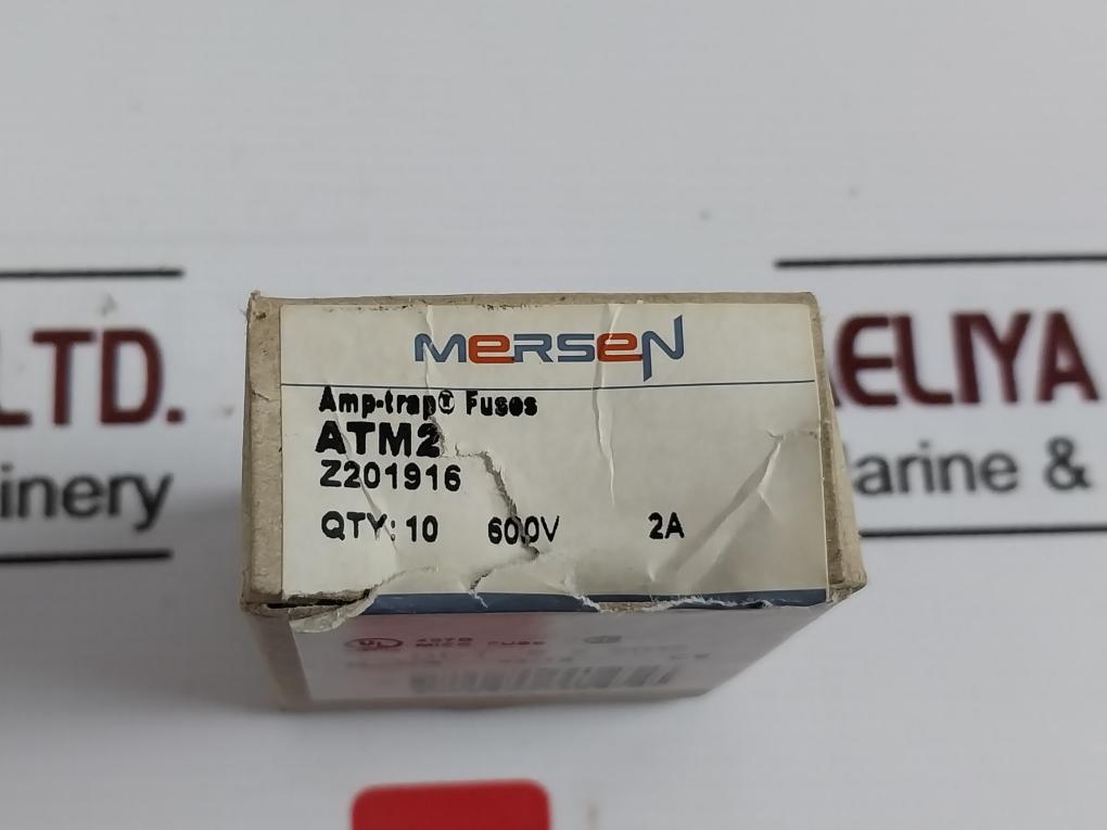 Lot of 10X FERRAZ SHAWMUT ATM2 AMP-TRAP Fuses 2 AMP 600V AC/DC Fast Acting