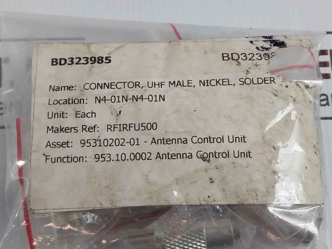 Lot Of 10x Rfi Rfirfu500 Uhf Male Connector