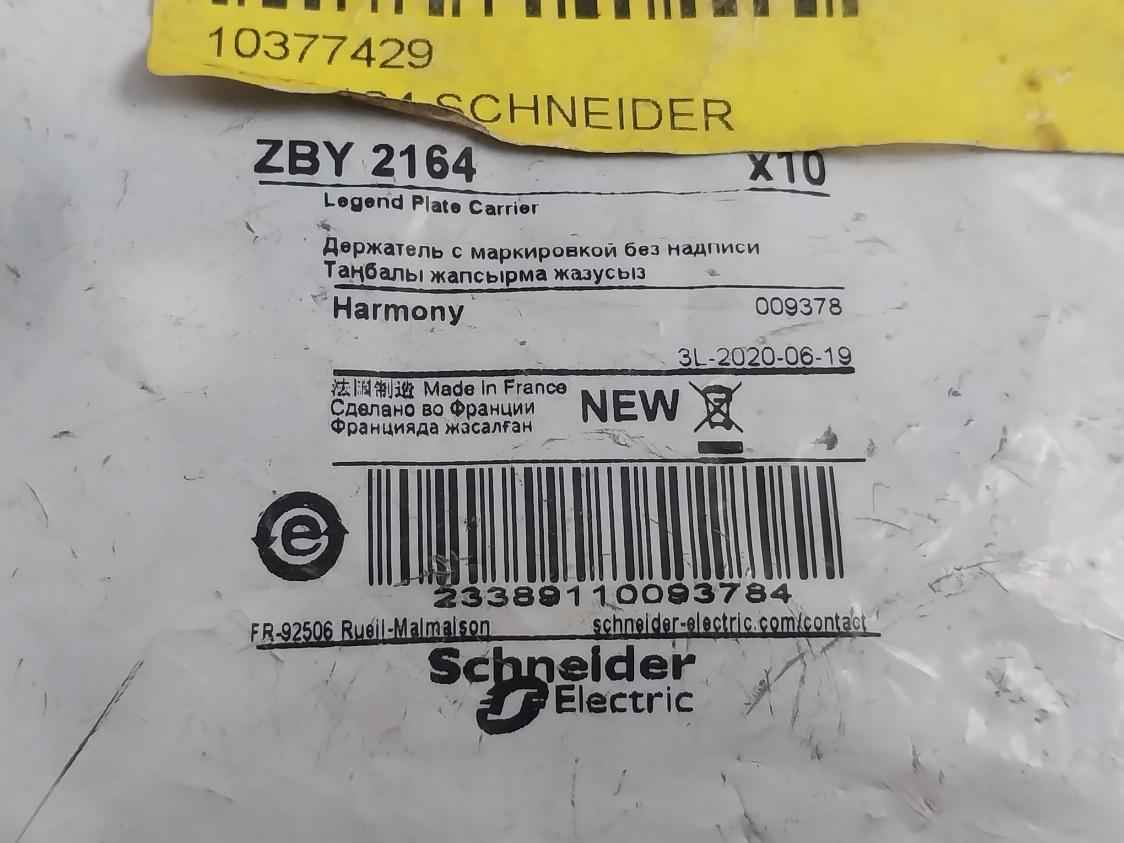 Lot Of 10x Schneider Electric Zby2164 Legend Holder