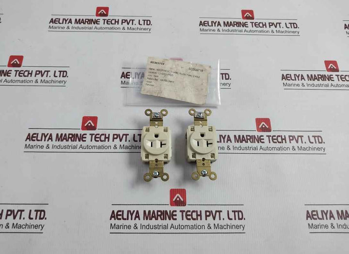 Lot Of 11X Hubbell Hbl5361Inp7I Flush Type Receptacle 20A-125V