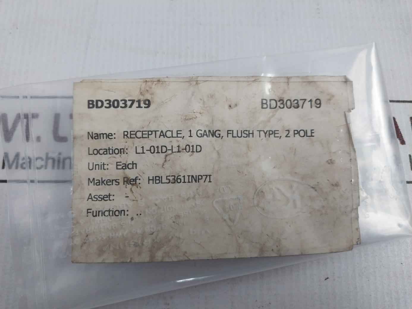 Lot Of 11X Hubbell Hbl5361Inp7I Flush Type Receptacle 20A-125V