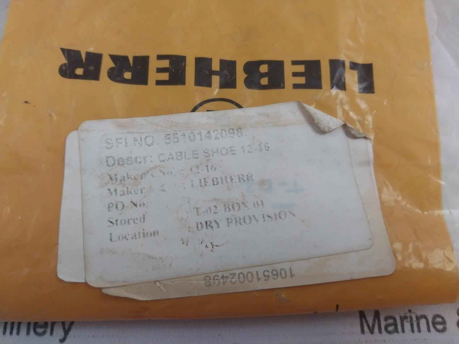 Lot Of 11X Liebherr 12-16 Cable Lug