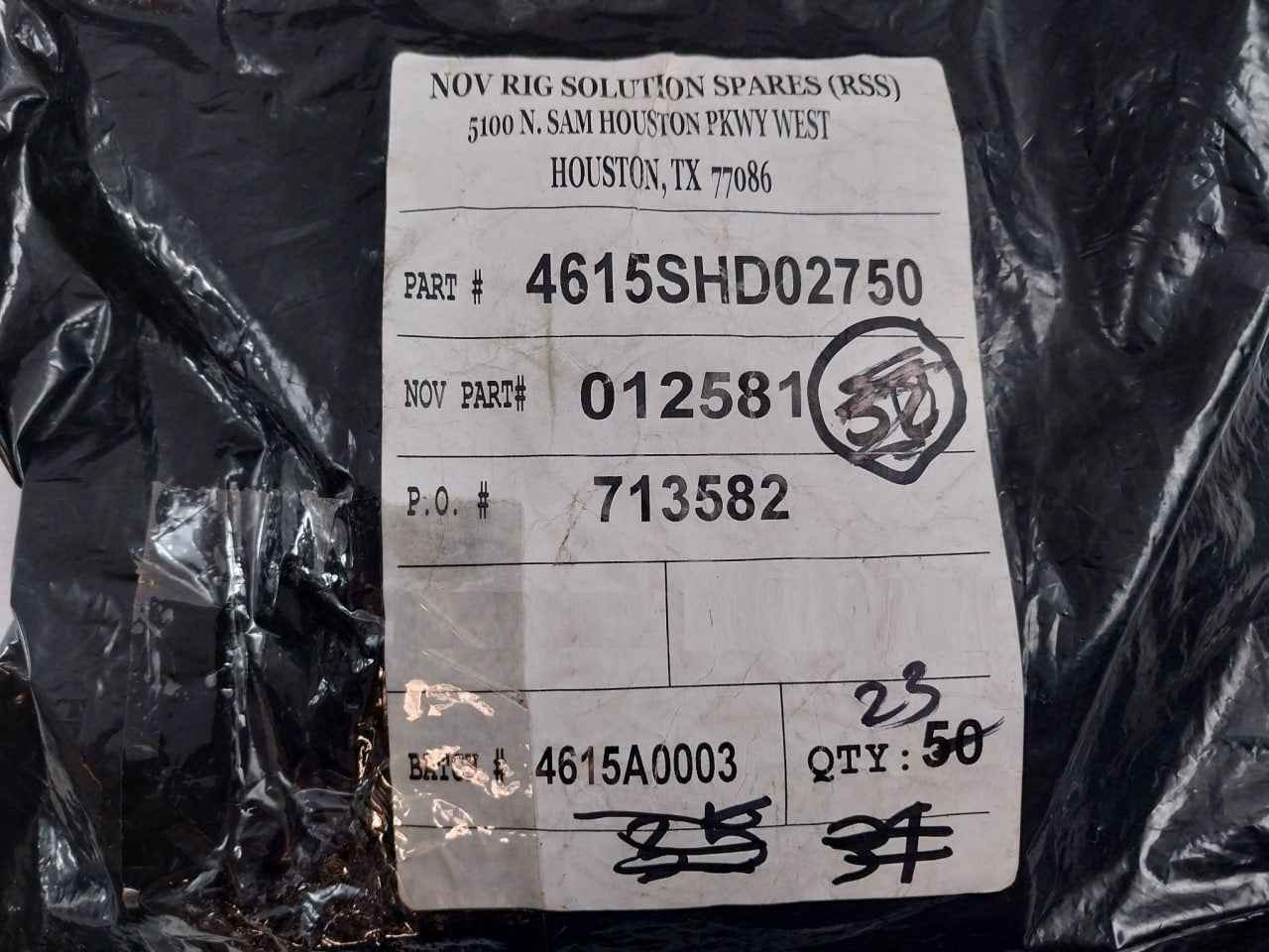 Lot Of 11X Nov 012581 O-ring 4615Shd02750 Anyk-a2