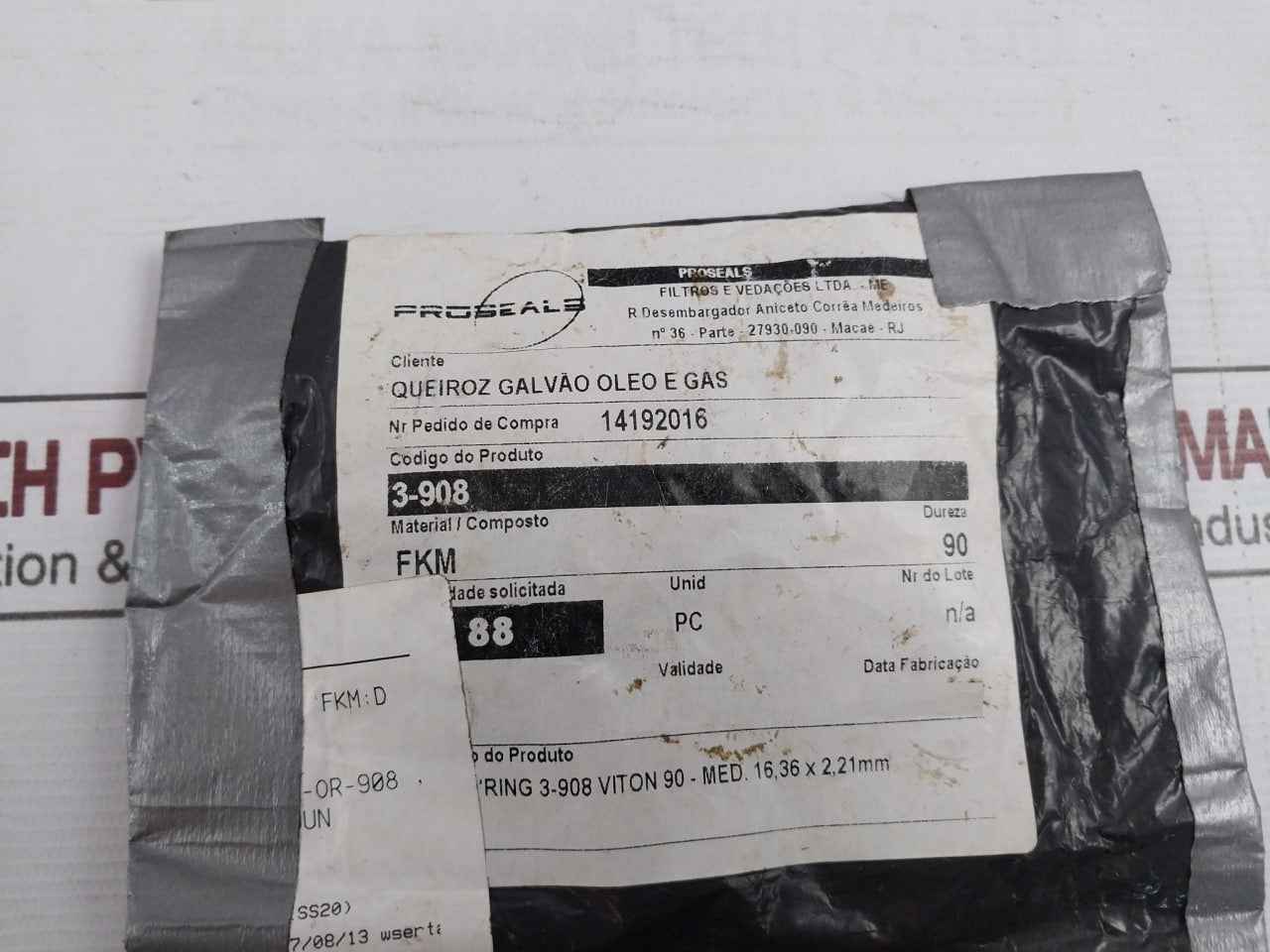 Lot Of 11X Proseals 3-908 O-ring 90-med 16,36 X2,21Mm